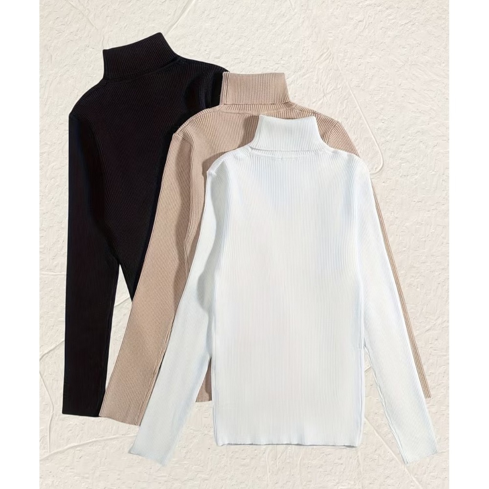 A New Day Women's Black white and brown Turtle Neck EU size L US size 8/10 M